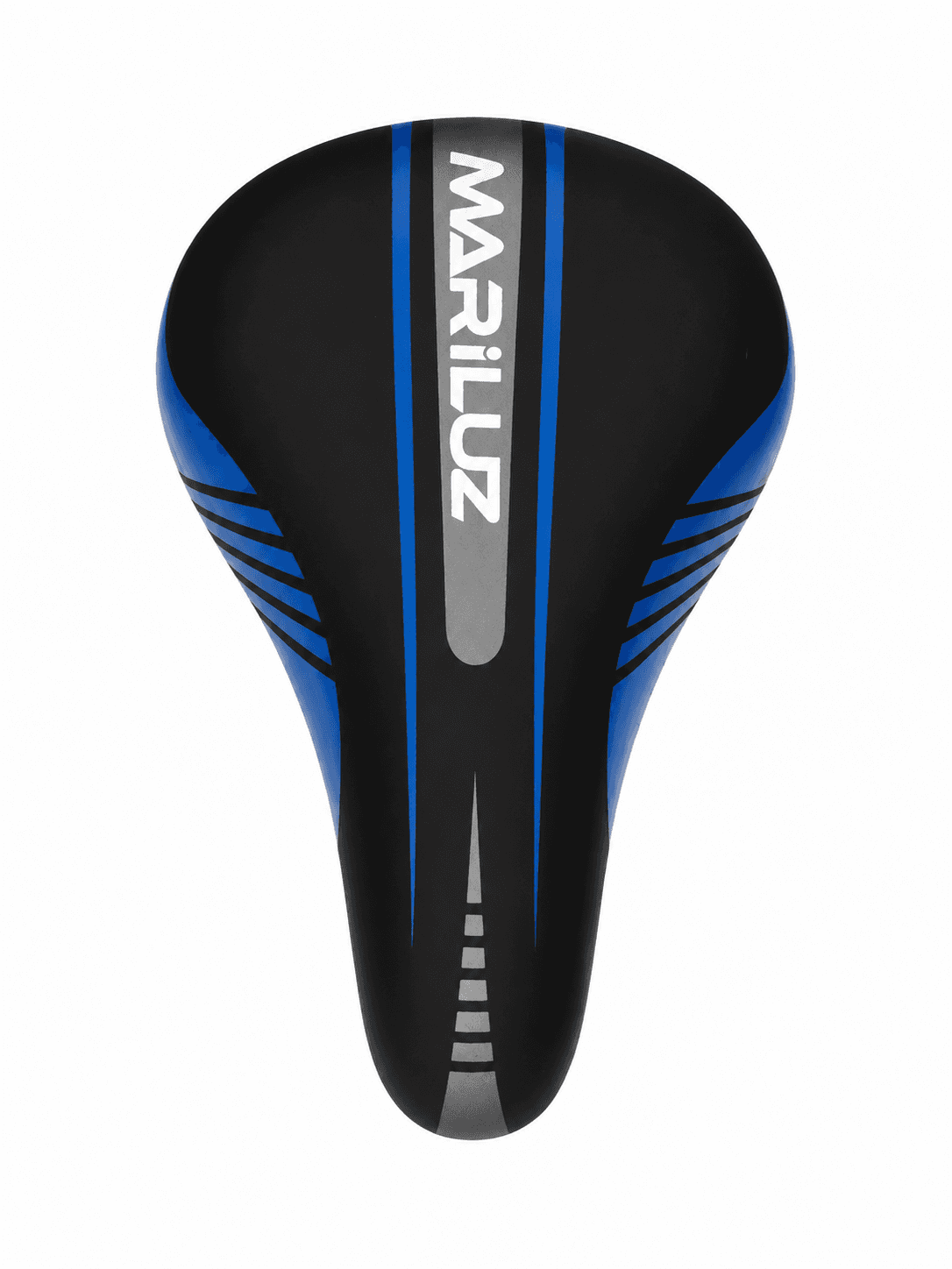 ASIENTO PARA BICICLETA MARCA MARILUZ NEGRO CON AZUL