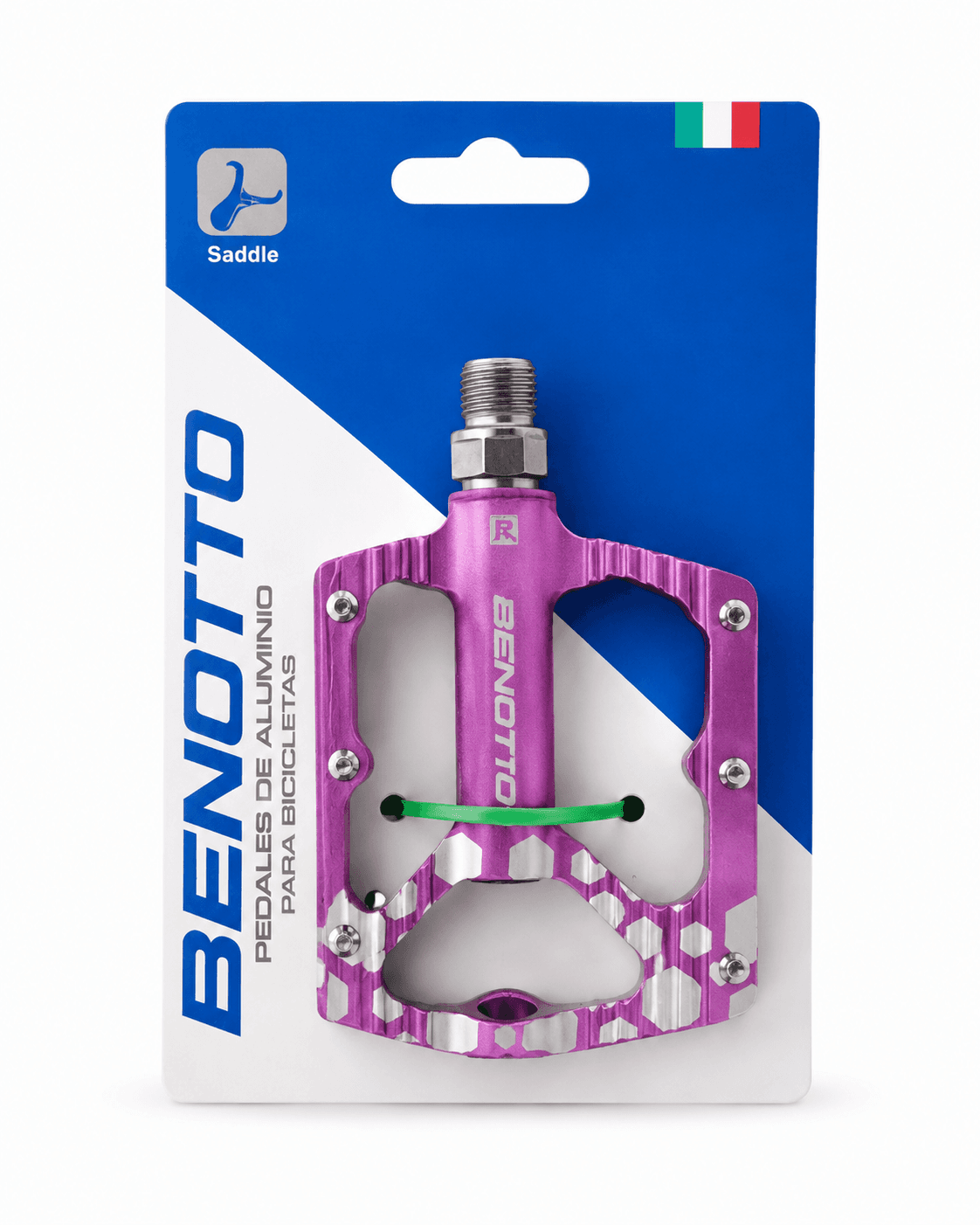 PEDALES DE ALUMINIO STD PARA BICICLETA MARCA BENOTTO MORADO