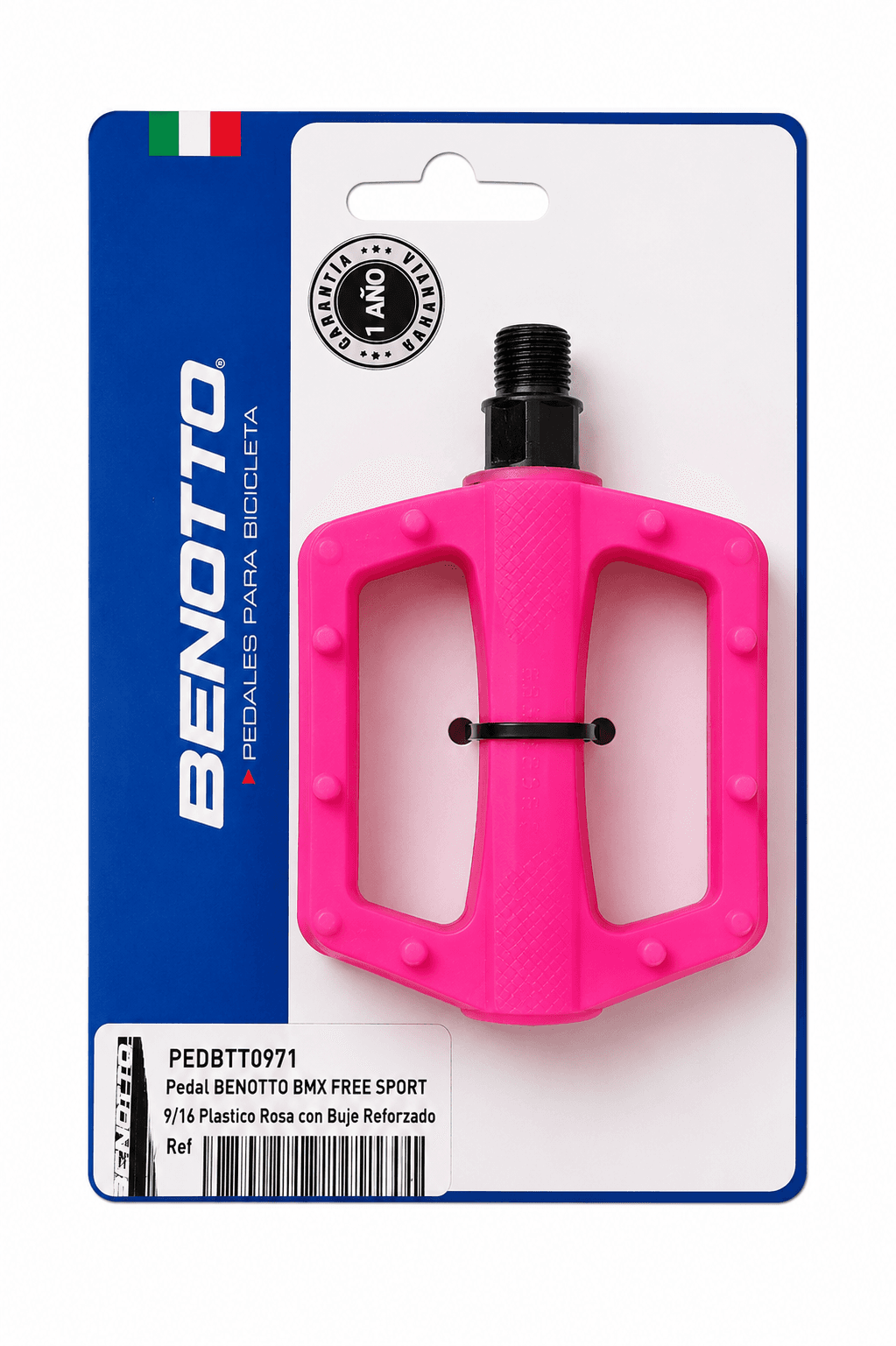 PEDALES STD PARA BICICLETA DE MONTAÑA MARCA BENOTTO ROSA